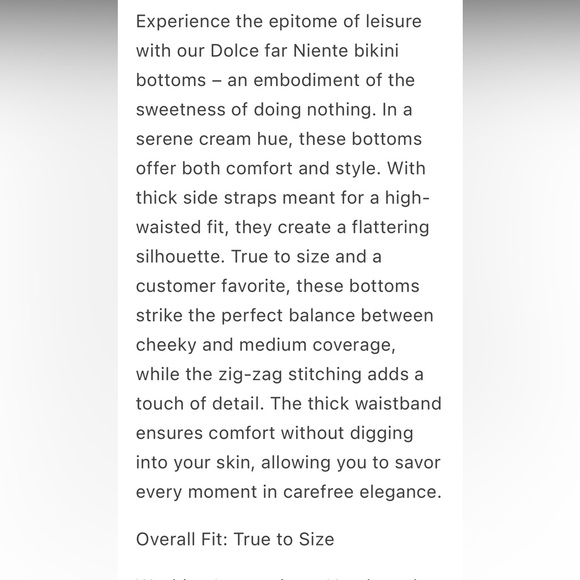 Bikini Bottom XXL Strawberry Milk Mob Dolce Far Niente - Picture 2 of 3